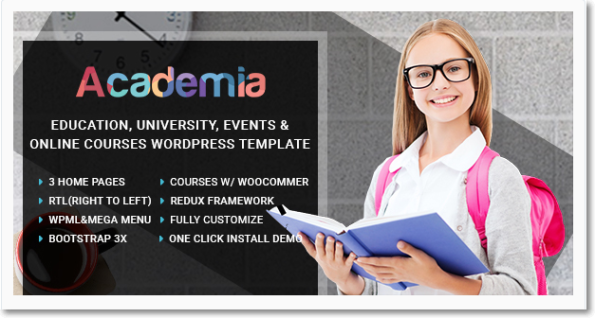 Academia - Education Center #WordPress Theme