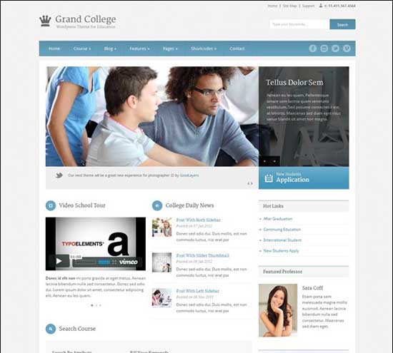 Temas de WordPress para colegios y Universidades